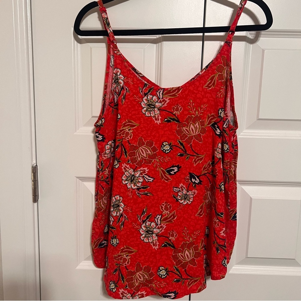 Philosophy Red Floral Women's Blouse - Picture 4 of 5